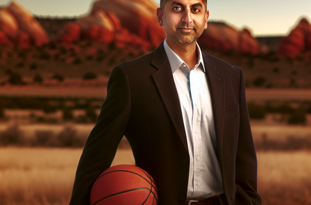 Businessman in Colorado holding a basketball outdoors, representing motivation and sports mindset