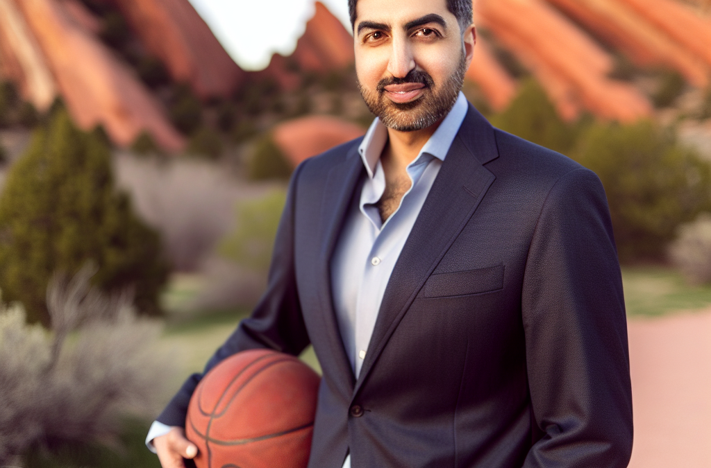 Entrepreneur in Colorado holding a basketball, representing motivation and leadership through sports
